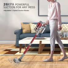 Customized Color bagless detachable 23000PA high suction wireless hand held telescopic tube vacuum cleaner for home